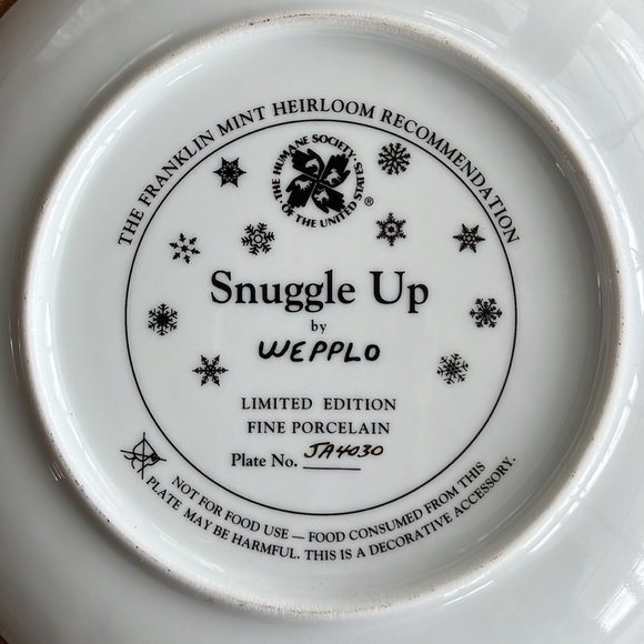 The Franklin Mint "Snuggle Up" by Wepplo - Picture 3 of 6